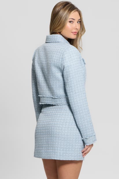 GUESS® Daphnee Tweed Cropped Jacket