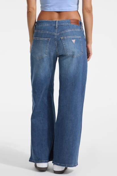 GUESS® G13 Low-rise extra wide leg jeans