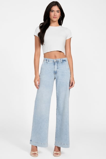 GUESS® Eco Zoya Wide-Leg Jeans