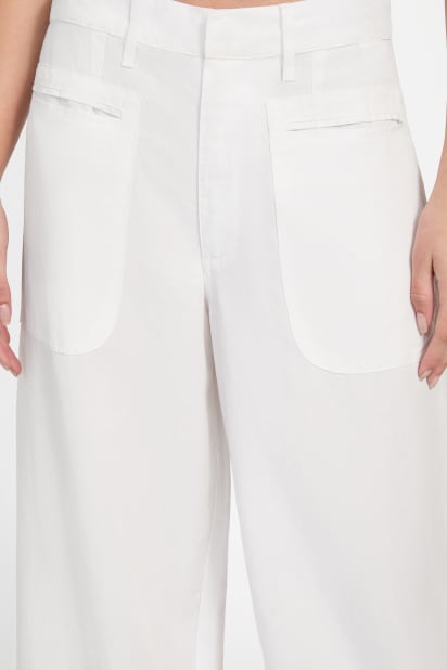 TAO COMME des GARCON'S 水玉　 キュロット ホワイトデニム GUESS® Quinn Parachute Pants