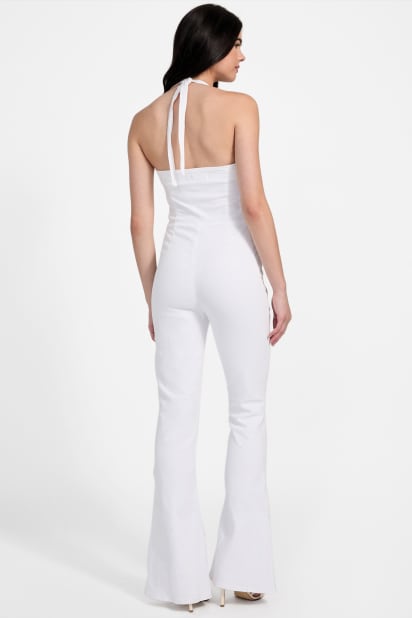 GUESS® Eco Blair Halter Denim Jumpsuit