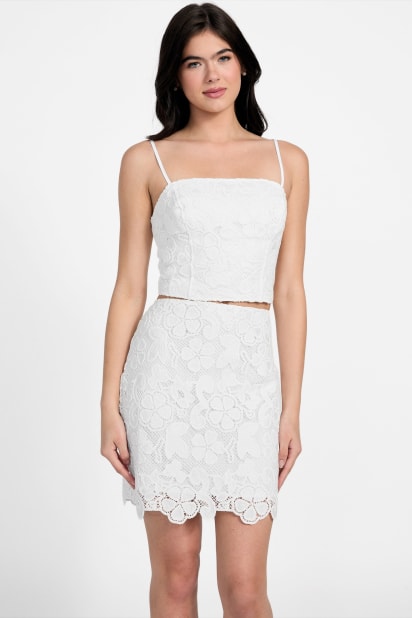 GUESS® Delilah Crochet Lace Top
