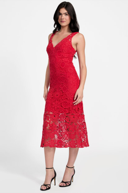 GUESS® Rosalia Crochet Maxi Dress