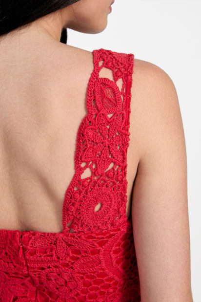 GUESS® Rosalia Crochet Maxi Dress