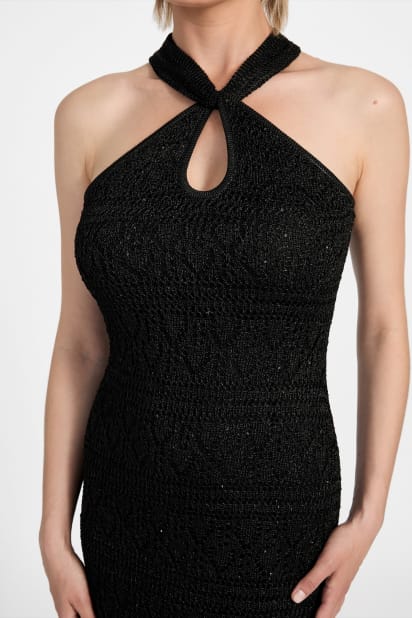 pippa halter plunge neck mini dress Pippa Dress main image 1