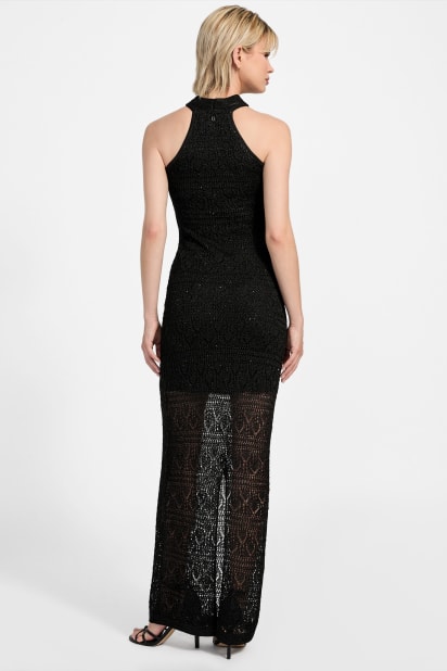 knee length dresses for ladies Lilo Keyhole Backless Maxi Dress