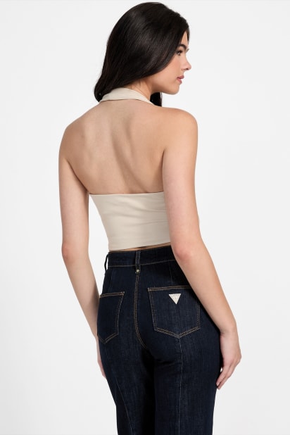 CKJ バックレスデニムタンクトップ GUESS® Eco Kenzie Halter Top