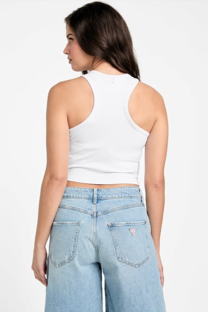 GUESS® Eco Minka Racerback Ribbed Tank