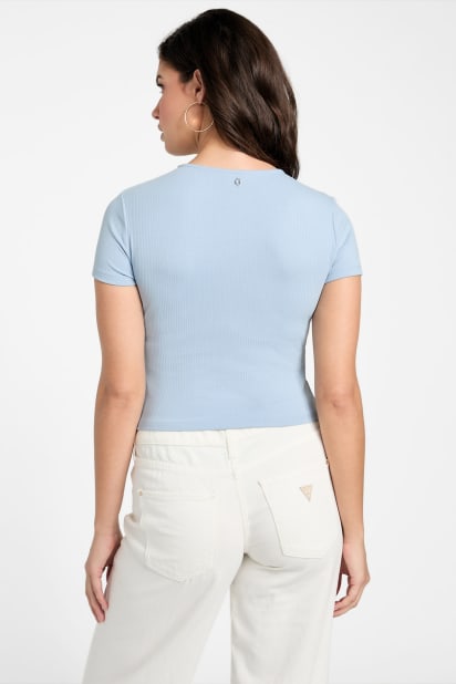 GUESS® Eco Terra Ribbed Top