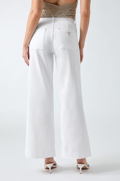 GUESS® Braided Cropped Wide-Leg Pants