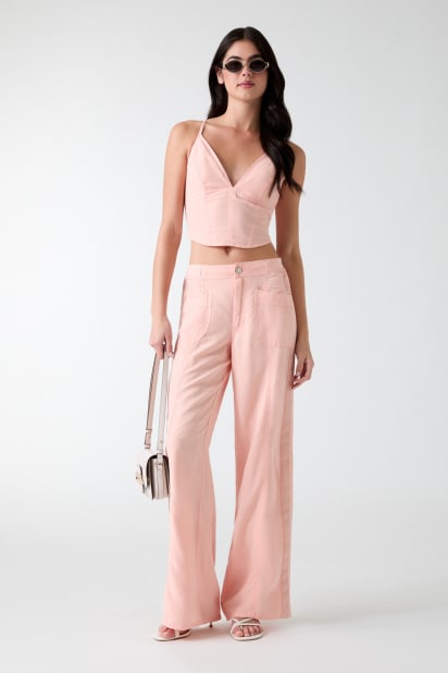 GUESS® Linen-blend pants