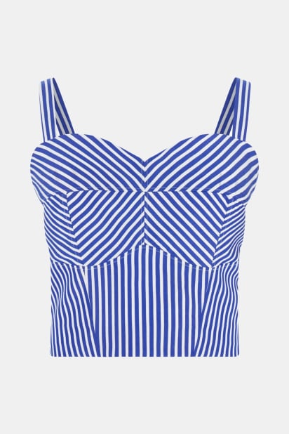 じぃー GUESS® Striped crop top