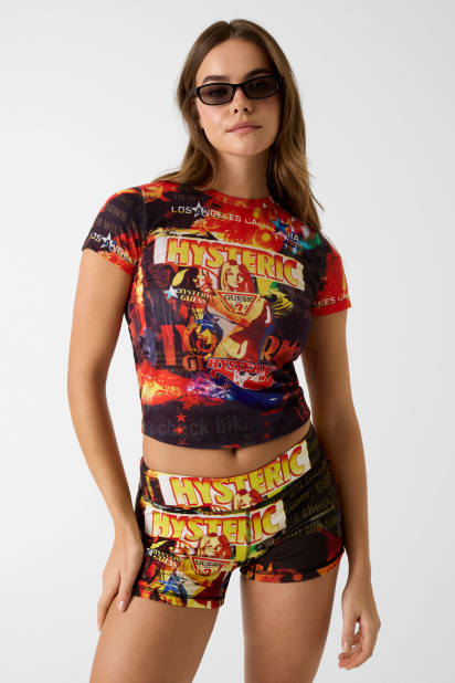HYSTERIC GLAMOUR コラージュ タンクトップ ガール柄 キャミ GUESS JEANS × HYSTERIC GLAMOUR Printed Cami Tank タンクトップ