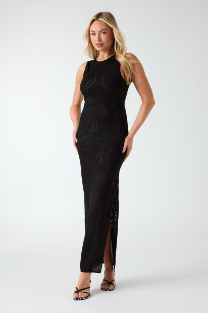 GUESS® Jacquard long dress