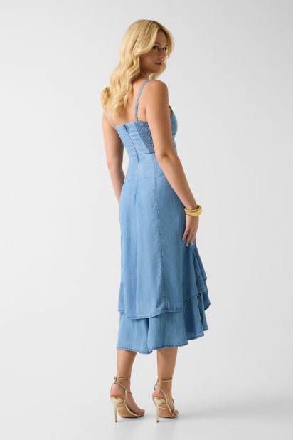 GUESS Marina Chambray Midi Dress