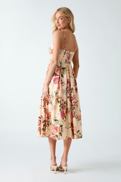 GUESS Floral print midi dress