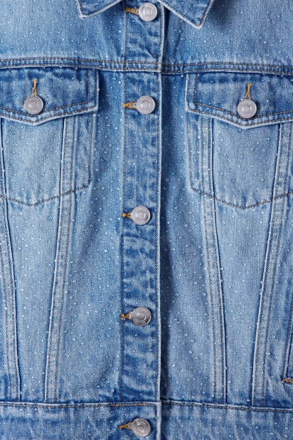 GUESS® Rhinestone Denim Jacket
