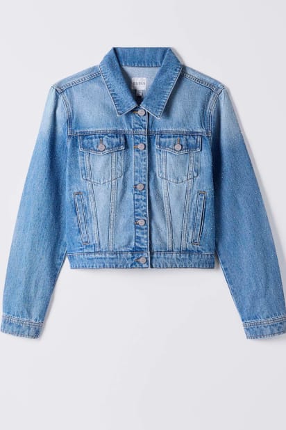GUESS® Rhinestone Denim Jacket
