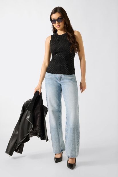 GUESS® Rhinestones tank top