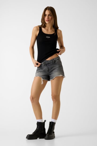 GUESS® Embroidered star tank top