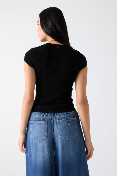 GUESS® Rib knit top