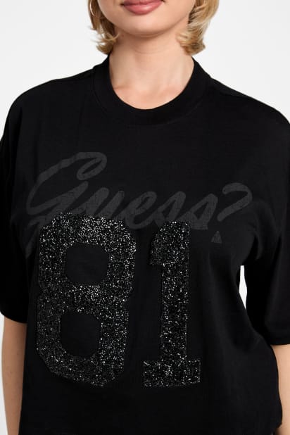 GUESS® Eco Rhinestone 81 Oversized Tee