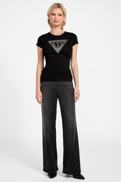 GUESS® Eco Rhinestone Signature Tee