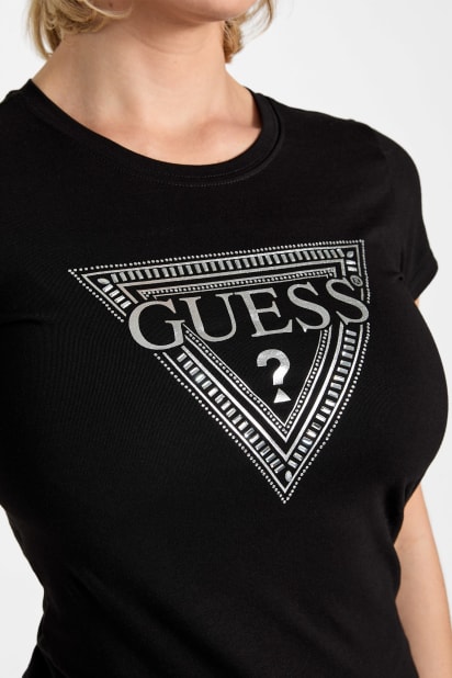 GUESS® Eco Rhinestone Signature Tee