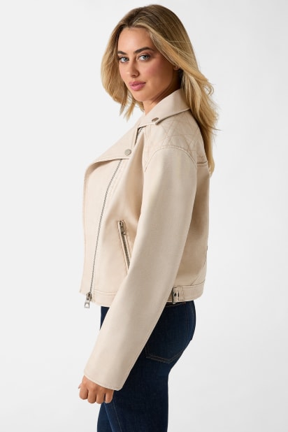 GUESS® Leather biker jacket