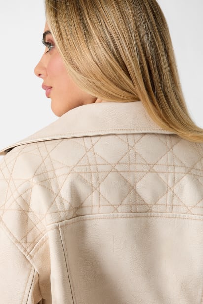 GUESS® Leather biker jacket