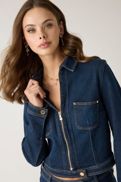 GUESS® Cropped denim jacket