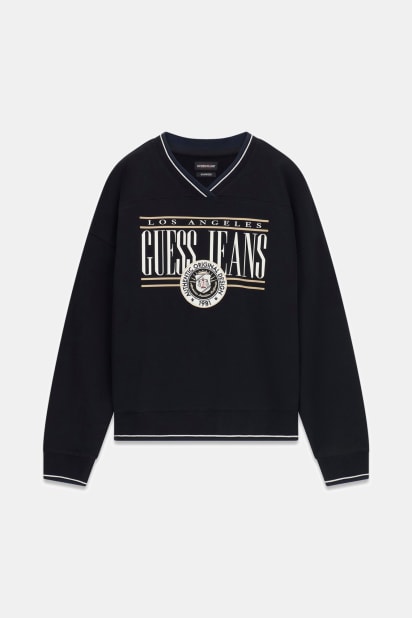 【ブラック(JTMU)】GUESS スウェット (M)Vintage Dev Sweatshirt GUESS® GUESS Originals Vintage Dev Sweatshirt