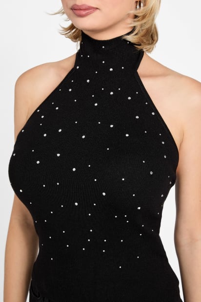 GUESS® Eco Minara Rhinestone Sweater Top