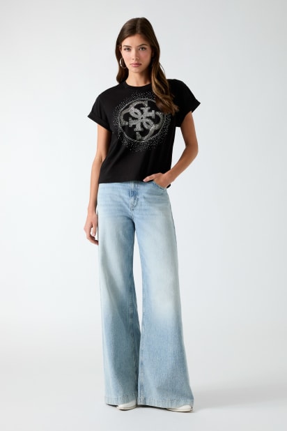 GUESS® Rhinestones logo t-shirt