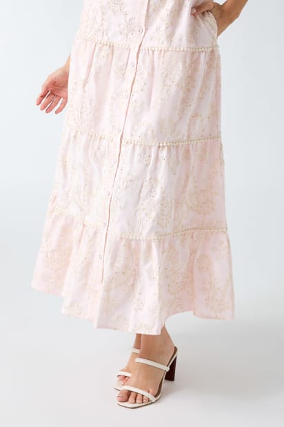 GUESS Embroidered midi dress