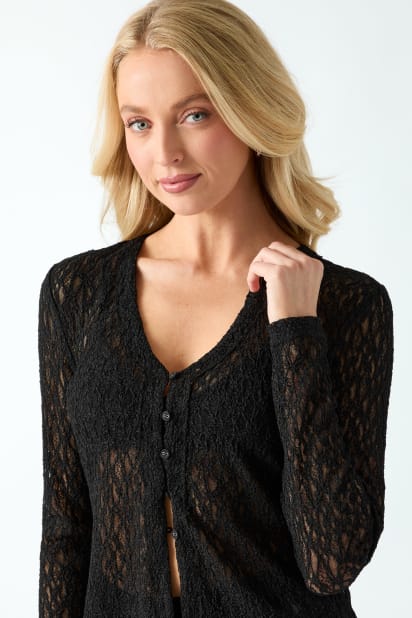 GUESS® Lace knit top