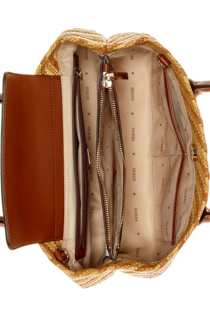 GUESS® Simona Straw Small Satchel