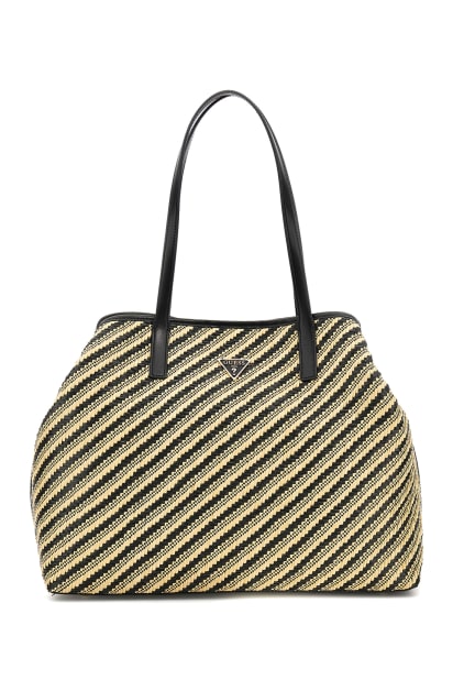 GUESS® Vikky Woven Straw Tote Set