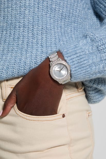 メルシィ Gc Muse Mid Size Ceramic - Z05006L2MF | GUESS Watches US