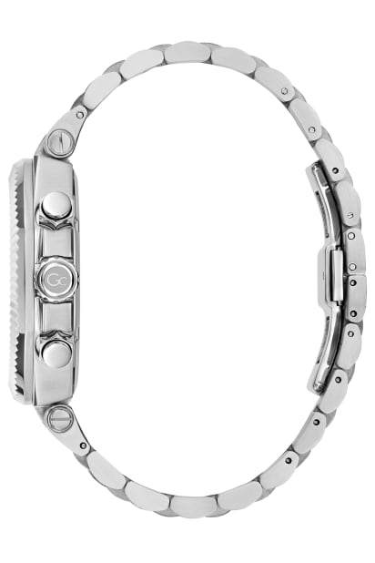 GUESS® Gc Silver-Tone Multifunction Watch