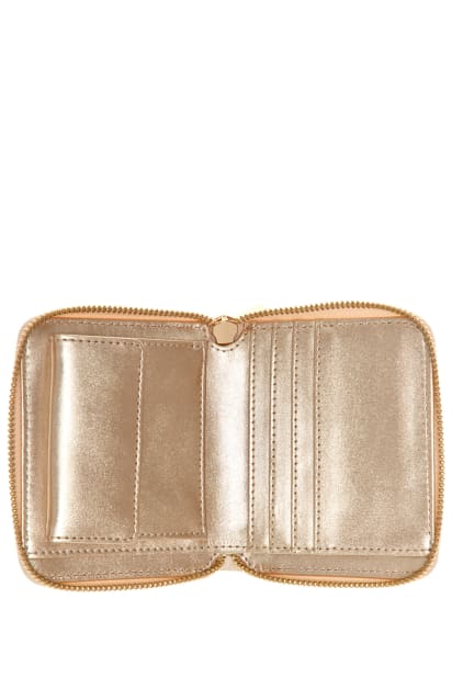 GUESS Portemonnee Adelard SLG Large Zip Around Wallet Stone Crème