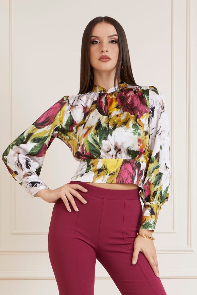 Blusa com estampado floral Marciano