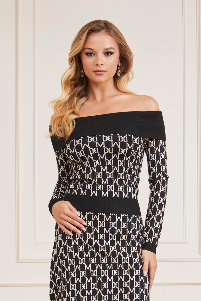 Marciano all over logo sweater