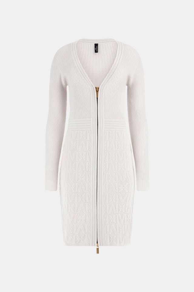 Vestido mini de malha com monograma Marciano