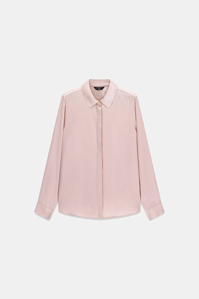 Camisa clásica de seda Marciano