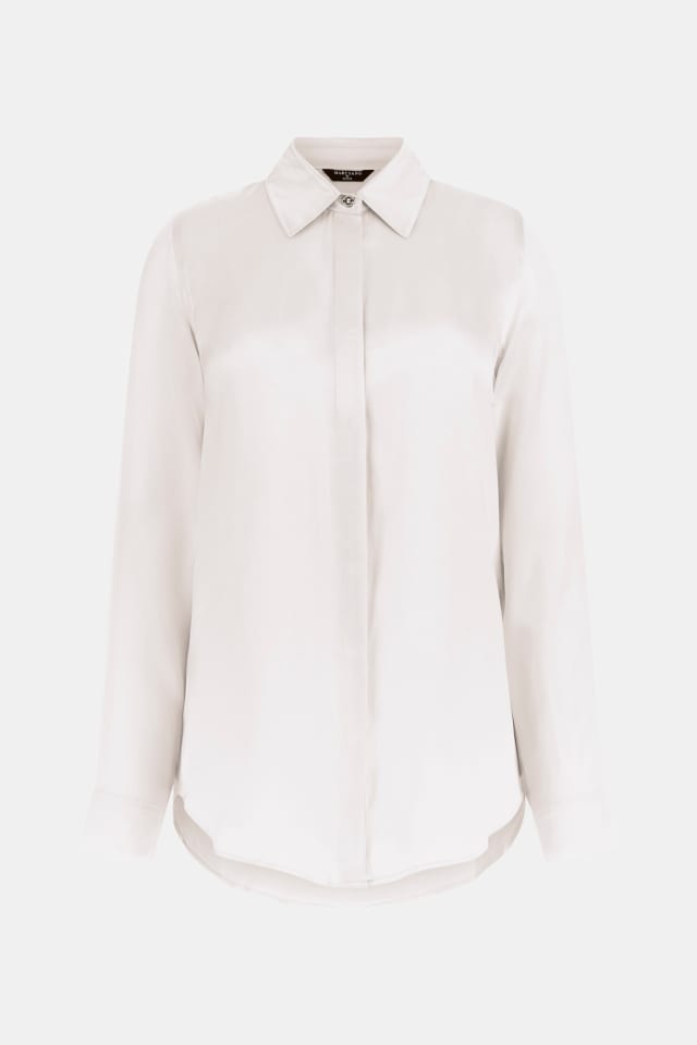 Camisa clásica de seda Marciano