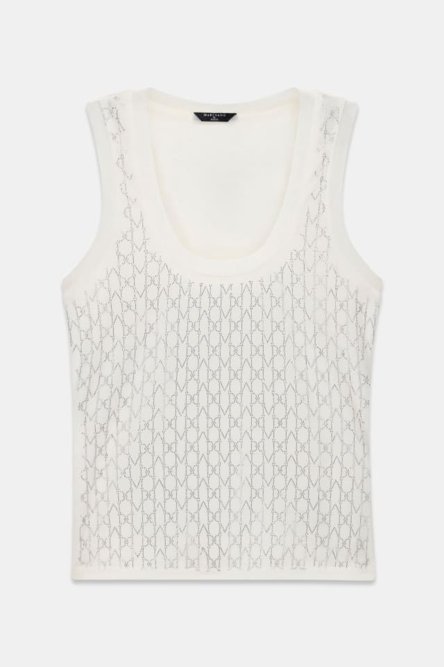 Camiseta de tirantes con logo Marciano