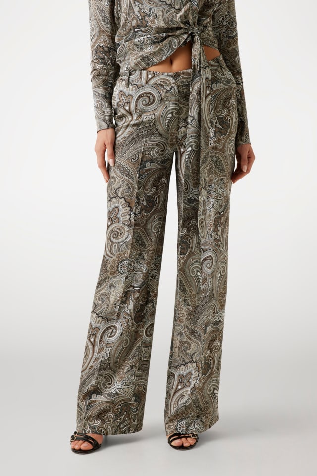 Calças com estampado paisley Marciano