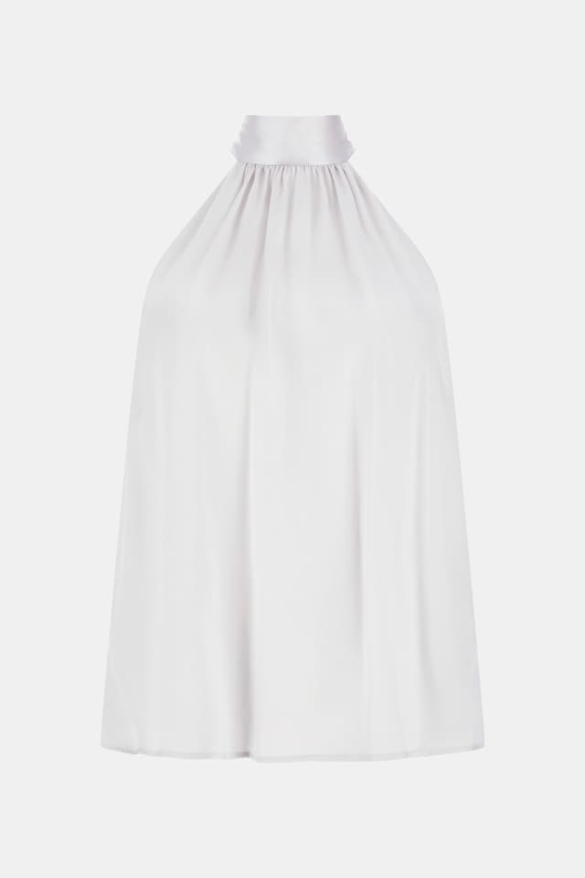 Top de seda con escote halter Marciano