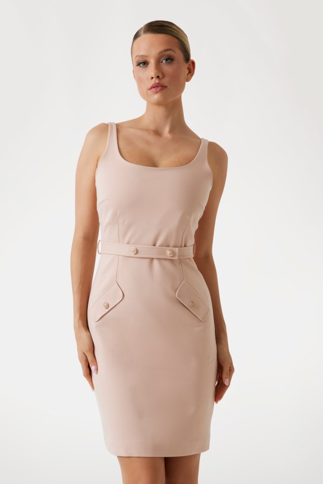Vestido mini cintado Marciano